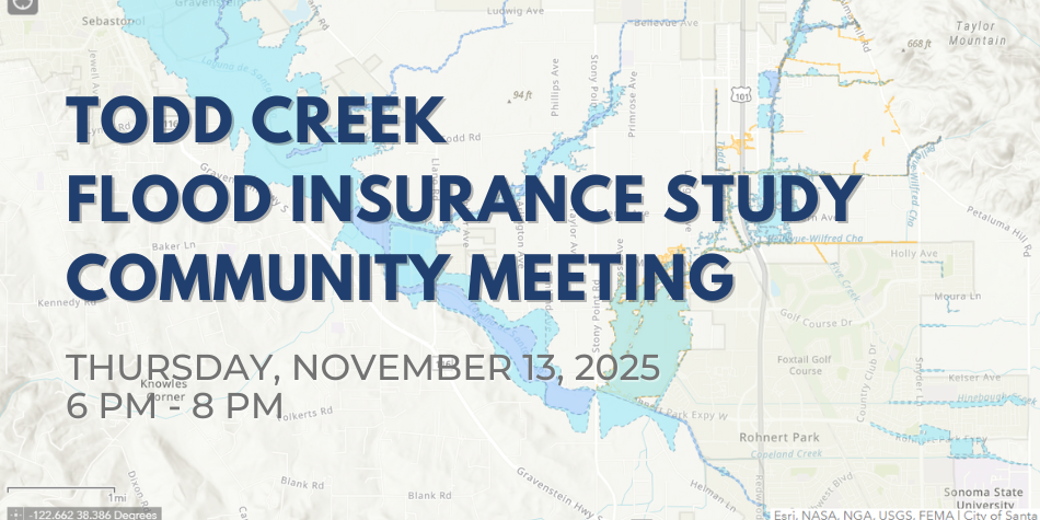 Sonoma County hosts community meeting on Todd Creek flood insurance study