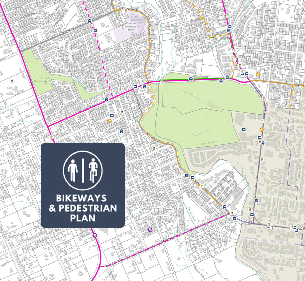 Bikeways & Pedestrian Plan Update Map