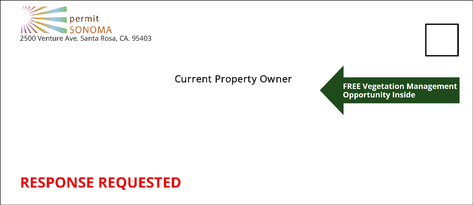Example of the Hazardous Fuels Reduction Project Landowner Notification Letter