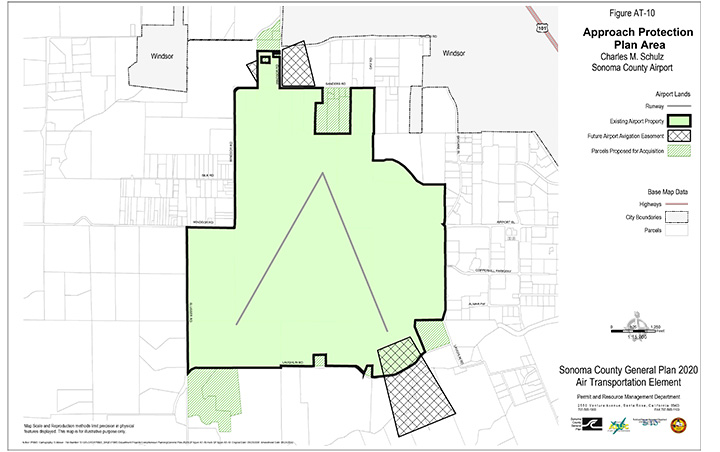 Map AT10 Approach Protection Plan Area Charles M. Schulz Sonoma County Airport