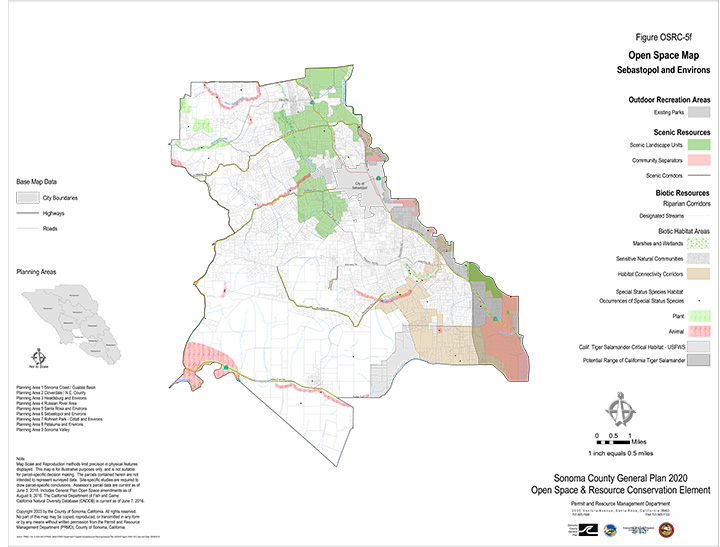 Map OSRC5f Open Space Plan Sebastopol and Environs