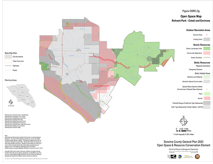 Map OSRC5g Open Space Plan Rohnert Park-Cotati and Environs